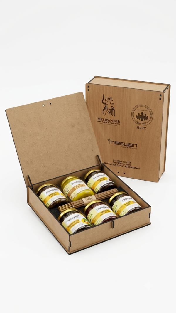 6-Jar Wooden Gift Chest